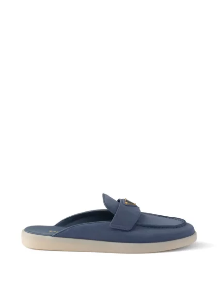 Mules Prada z nubuku modré