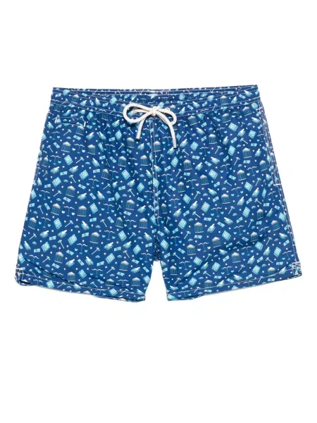Slip de baie Mc2 Saint Barth cu imagine albastru