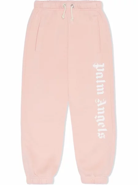 Spodnie dziecięce Palm Angels różowe