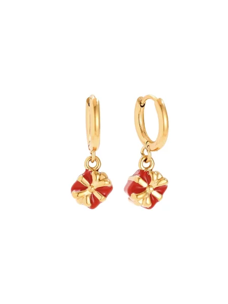 Cala Rose Cercei RUBY BOW auriu roz