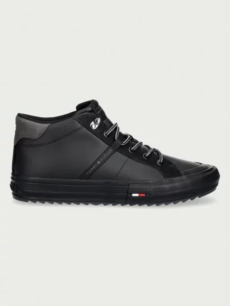 Sneakersy Tommy Hilfiger Harlem Street Cleat Winter čierna
