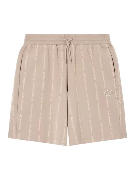 Spodenki sportowe Emporio Armani Ea7 brązowe