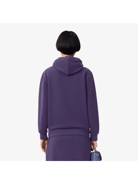 Lacoste Bluza Z Kapturem Relaxed Fit fioletowa