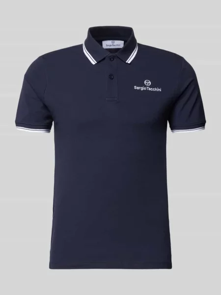 Koszulka polo o kroju slim fit z wyhaftowanym logo model „Reed” Sergio Tacchini