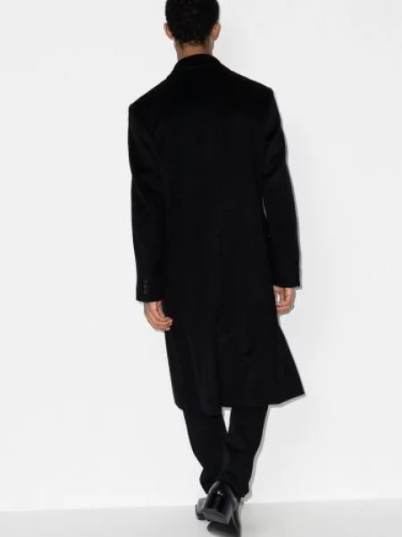 Dvouřadý kabát Our Legacy černý