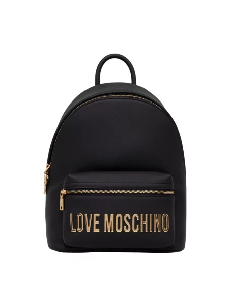 Love Moschino plecak z imitacji skóry czarny
