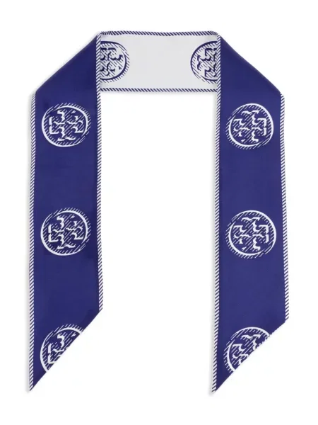 Fular Tory Burch albastru