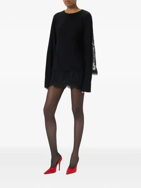 Pulover Blumarine din dantelă negru