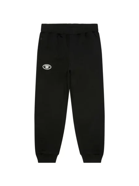 Pantaloni Aape By A Bathing Ape alergare cu autograf negru