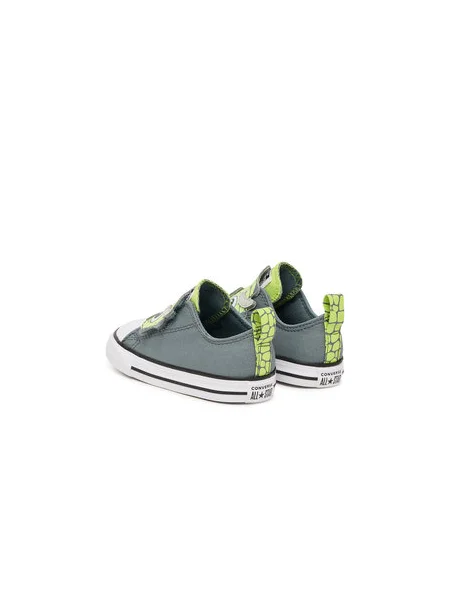Plátenky Converse Chuck Taylor All Star One Strap Dinos Easy-On sivá