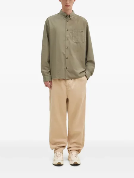 Cămașă A.p.c. cu broderie verde