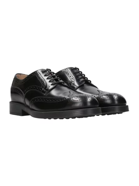Półbuty Tod's sznurowane czarne