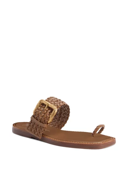 Sandale Giuseppe Zanotti fără toc maro
