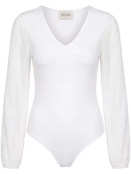 Guido Maria Kretschmer Tricou body Cassandra taupe gri