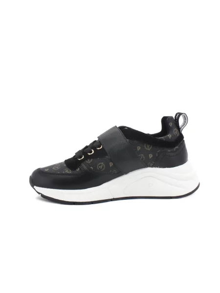Sneakersy Pollini skórzane czarne