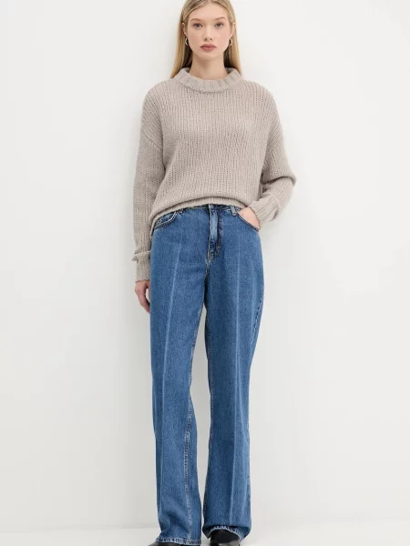 Вовняний светр HUGO рожевий