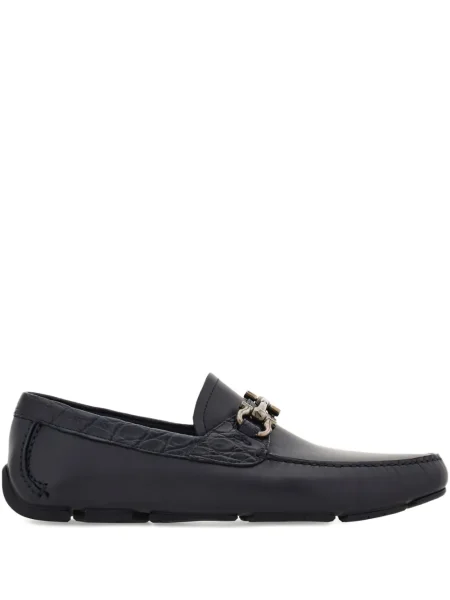 Loafersy Ferragamo modrá