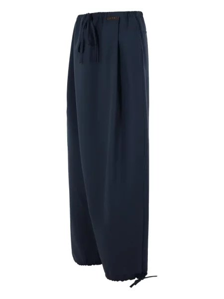 Pantaloni Marni plisate albastru