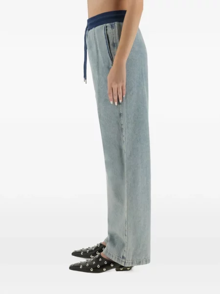 Široké džínsy Moschino Jeans modrá