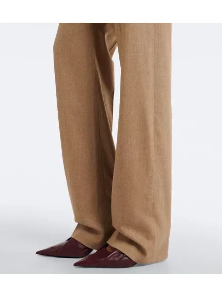 Pantaloni Khaite de lână bej