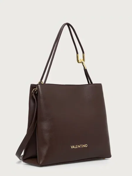 Kabelka Valentino Bags z ekologickej kože hnedá