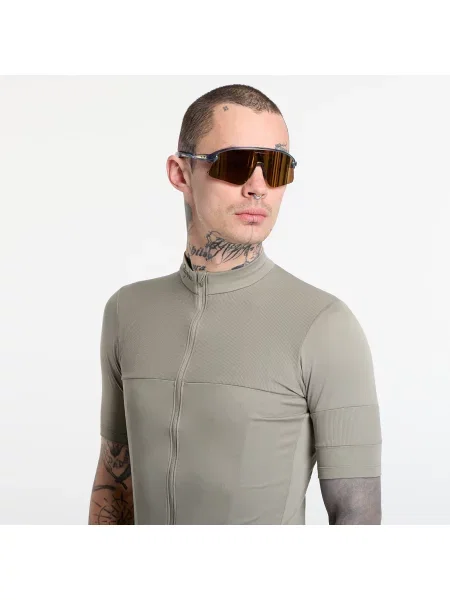 Tricou Rapha Brevet Element Jersey Khaki/ Black XL negru