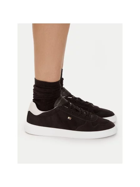 Sportcipők Tommy Hilfiger Icon Court Light Leather Sötétbarna
