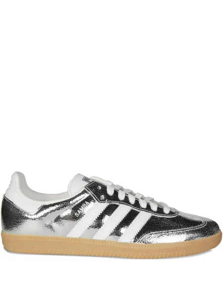 Sneakerși Adidas Samba argintiu