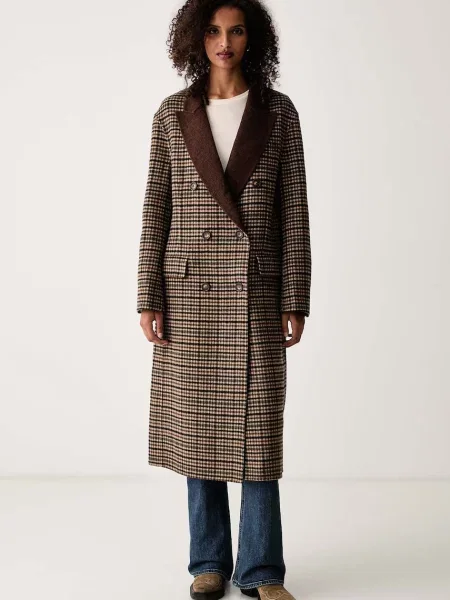 Rag & bone palton pentru femei din lână bej