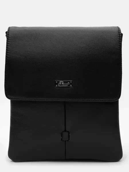 Кожаная сумка через плечо Ricco Grande черная