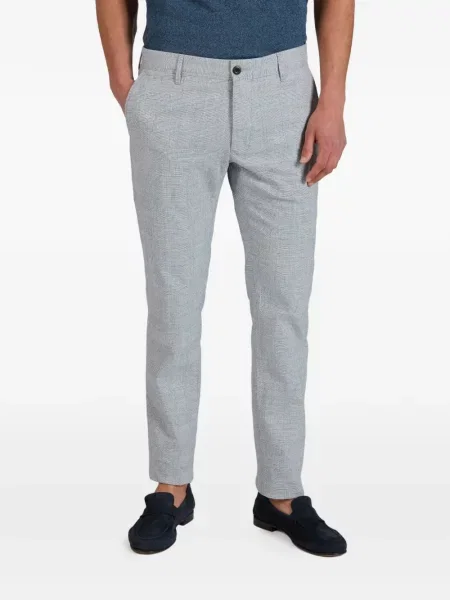 Pantaloni Slowear în carouri albastru