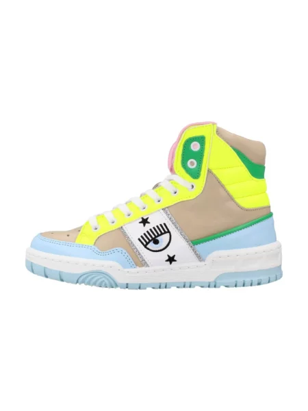 Sneakersy Chiara Ferragni Collection sznurowane beżowe