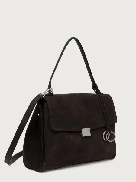 Marc O'Polo чанта tote дамска от кожа кафяво