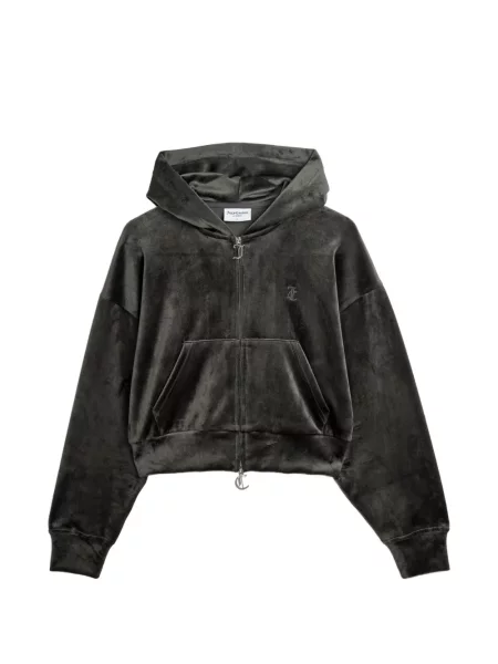 Είδος βελούδου hoodie Juicy Couture γκρι