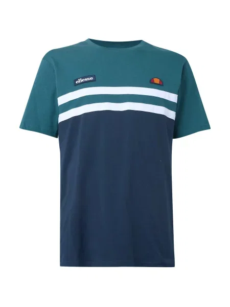 ELLESSE Tricou Venire bleumarin / verde petrol alb