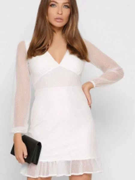 CARICA Сукня міні білий