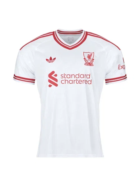 Jersey majica Adidas s kratkimi rokavi bela