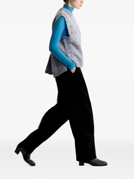 Top Maison Kitsune tricotate gri