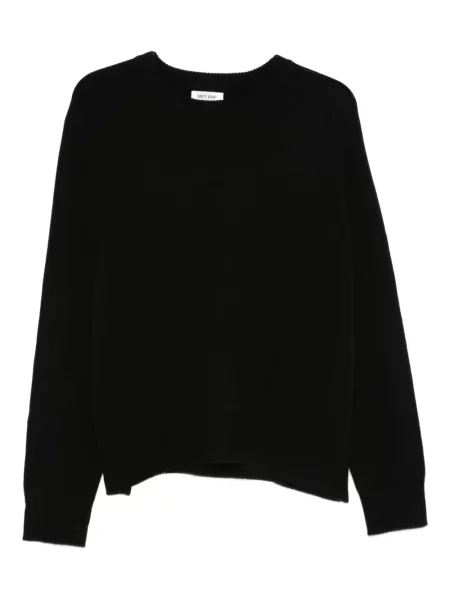 Pulover Soft Goat cu decolteu rotund negru