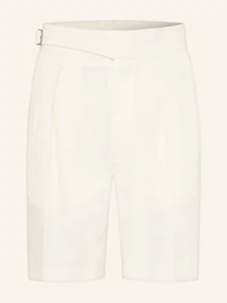 Ralph Lauren Purple Label Lněné Šortky krémová fialové