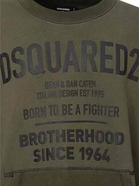 Hanorac Dsquared2 cu imagine verde