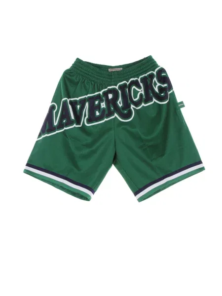 Spodenki sportowe Mitchell & Ness do koszykówki zielone