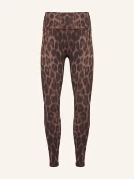 Adidas Legíny Optimé Primelift Leopard hnědá