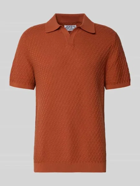 Koszulka polo z kołnierzykiem polo i dekoltem w serek Jake*s Studio Men
