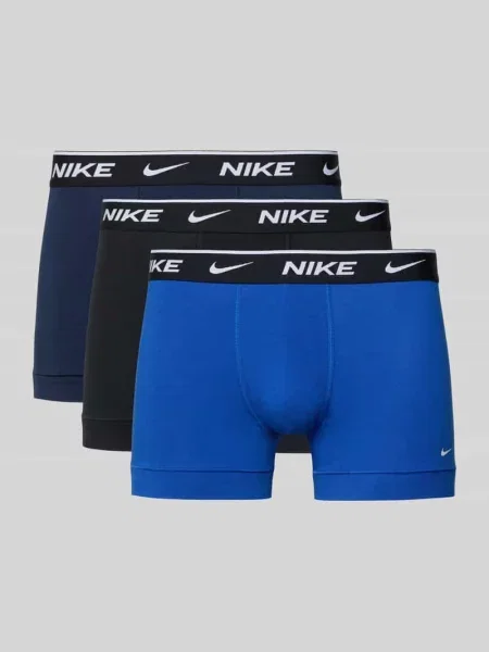 Obcisłe bokserki z mieszanki bawełny model ESSENTIAL' Nike niebieskie
