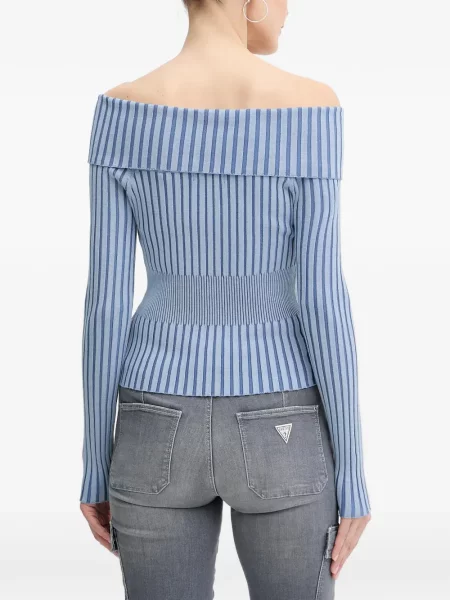 Pulover Guess cu dungi albastru