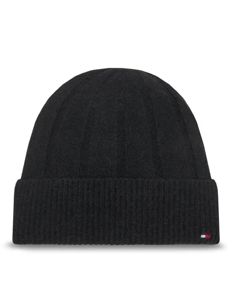 Tommy Hilfiger Căciulă cu adaos de lână negru