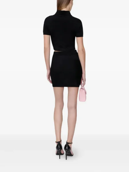Fusta mini Amiri tricotate negru