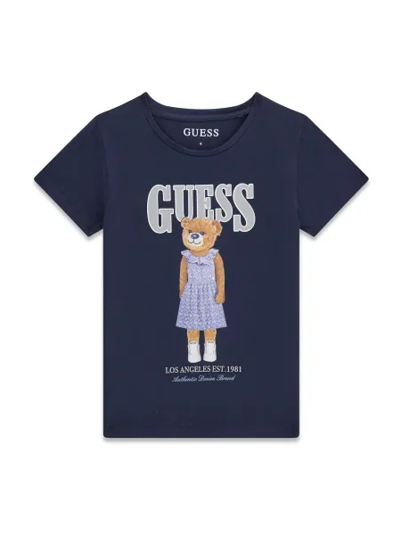 Guess T-shirt Tamnoplava Regular Fit siva