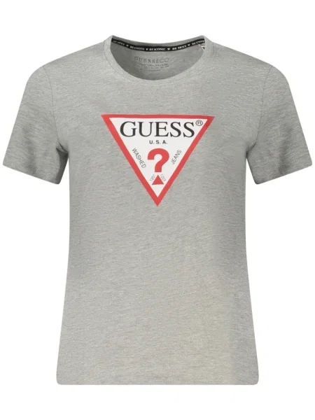 Tricou Guess Jeans scurt gri